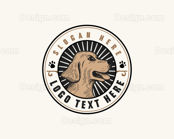 Dog Puppy Veterinary Logo