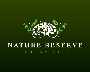 Nature Snake Conservation logo design