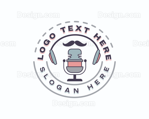 Mic Headphones Podcast Logo