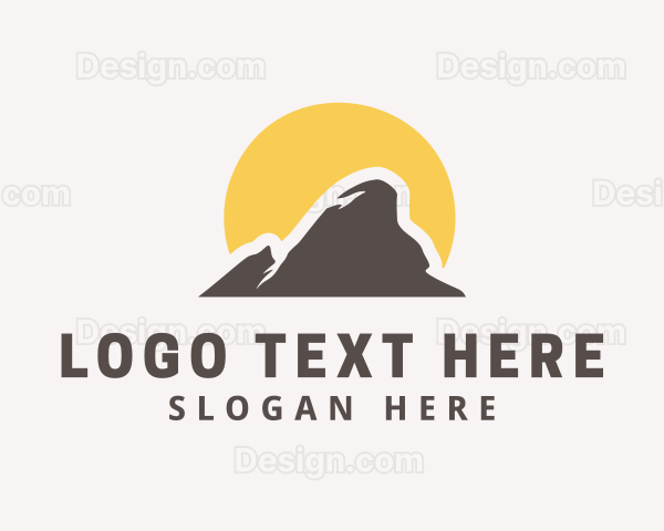 Mountain Peak Hiking Logo