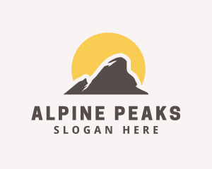 Mountain Peak Hiking logo design