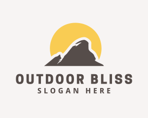 Mountain Peak Hiking logo design