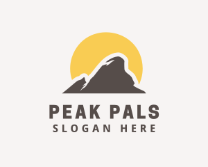 Mountain Peak Hiking logo design