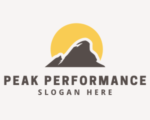 Mountain Peak Hiking logo design