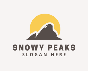 Mountain Peak Hiking logo design