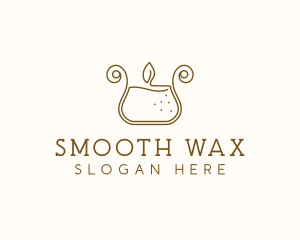 Wax Candle Spa logo design