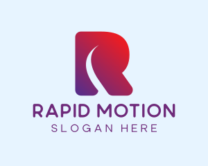 Modern Digital Letter R  logo design