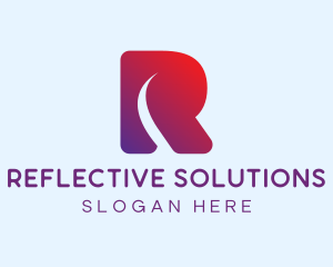 Modern Digital Letter R  logo design