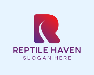 Modern Digital Letter R  logo design