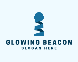 Blue Ribbon Lighthouse  logo design