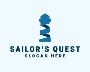 Blue Ribbon Lighthouse  logo design