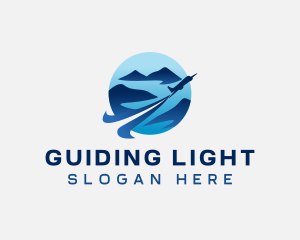 Island Airplane Travel logo design