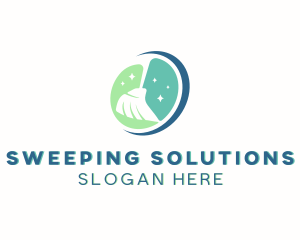 Housekeeping Broom Cleaning logo