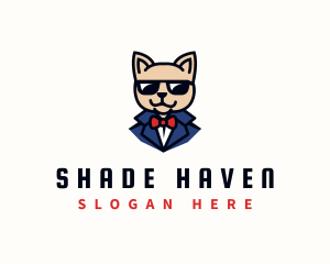 Cool Sunglass Cat logo design