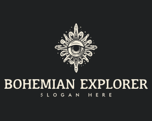 Bohemian Spiritual Eye logo design