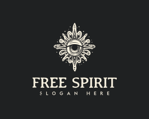 Bohemian Spiritual Eye logo design