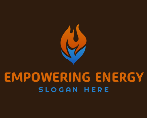 Blaze Cooling Fuel Thermal logo design