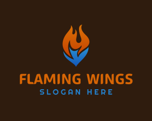 Blaze Cooling Fuel Thermal logo design