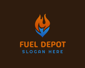 Blaze Cooling Fuel Thermal logo design