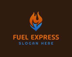 Blaze Cooling Fuel Thermal logo design