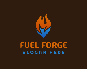 Blaze Cooling Fuel Thermal logo design