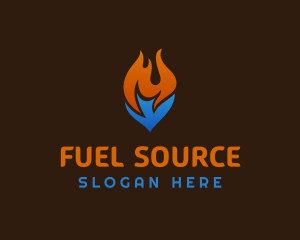 Blaze Cooling Fuel Thermal logo design