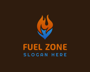 Blaze Cooling Fuel Thermal logo design