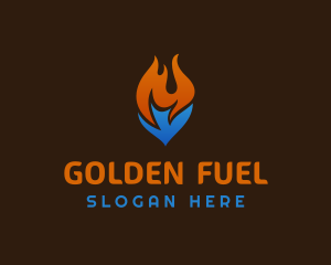 Blaze Cooling Fuel Thermal logo design