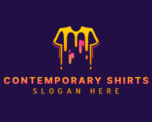 Shirt Paint Printing logo design