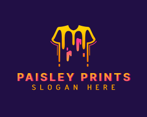 Shirt Paint Printing logo design