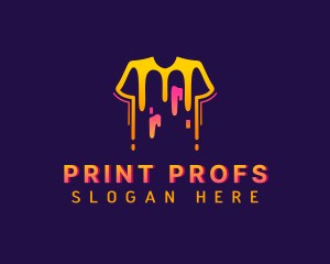 Shirt Paint Printing logo design