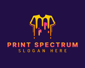 Shirt Paint Printing logo design