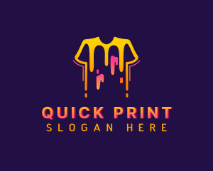 Shirt Paint Printing logo design