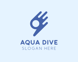 Dive Swimmer Number 9 logo