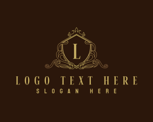 Decorative Luxury Shield logo