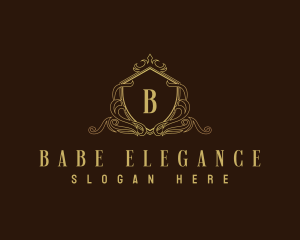 Decorative Luxury Shield logo design