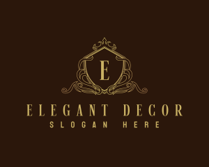 Decorative Luxury Shield logo design