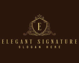 Decorative Luxury Shield logo design