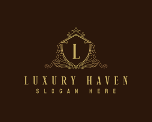 Decorative Luxury Shield logo design