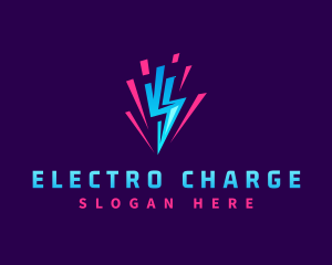 Power Lightning Bolt logo design