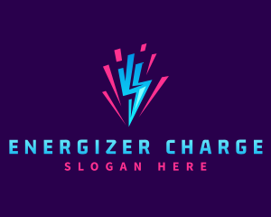 Power Lightning Bolt logo design