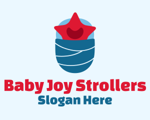 Star Baby Swaddle logo design