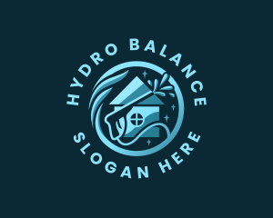 House Hydro Pressure Wash logo design