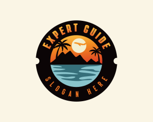 Ocean Mountain Travel logo design