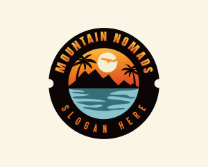 Ocean Mountain Travel logo design