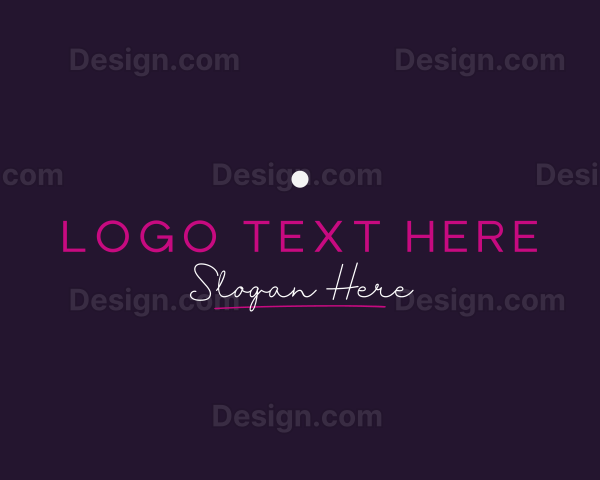 Luxurious Neon Bar Wordmark Logo