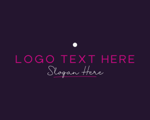 Luxurious Neon Bar Wordmark Logo