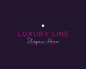 Luxurious Neon Bar Wordmark logo design