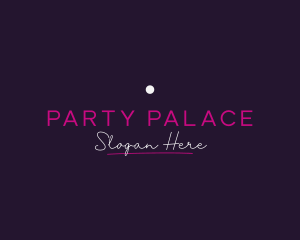 Luxurious Neon Bar Wordmark logo design