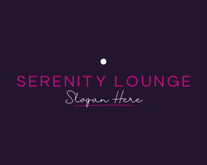 Luxurious Neon Bar Wordmark logo design